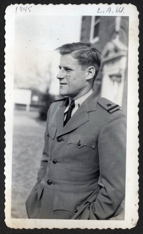 arthur-navyensign1945 Photo of Arthur Watres in U.S. Navy Uniform