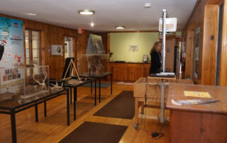 Nature displays inside the center
