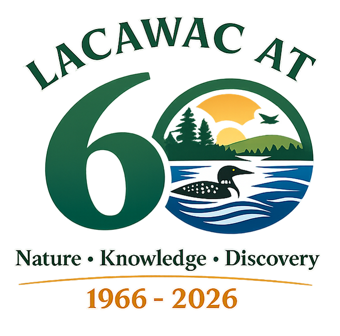 Lacawac at 60 Logo | Nature - Knowledge - Discovery | 1966-2026