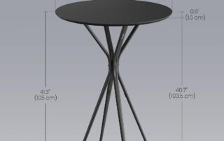 Black Cocktail Table